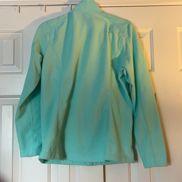 The North Face aqua green with orange full zip LG - Picture 5 of 10